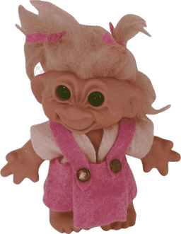 Floating troll doll